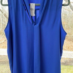 Women's Large Periwinkle Blue Ann Taylor Sleeveless blouse